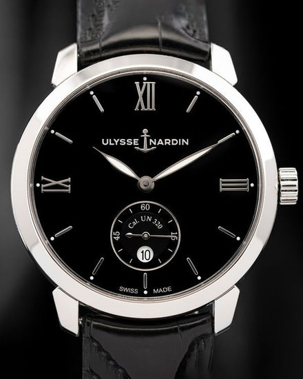 2025 Ulysse Nardin Classico 40MM Black Dial Leather Strap (3203-136-2/E2)