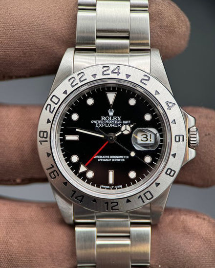 Rolex Explorer II 40MM Black Dial Oyster Bracelet (16570)