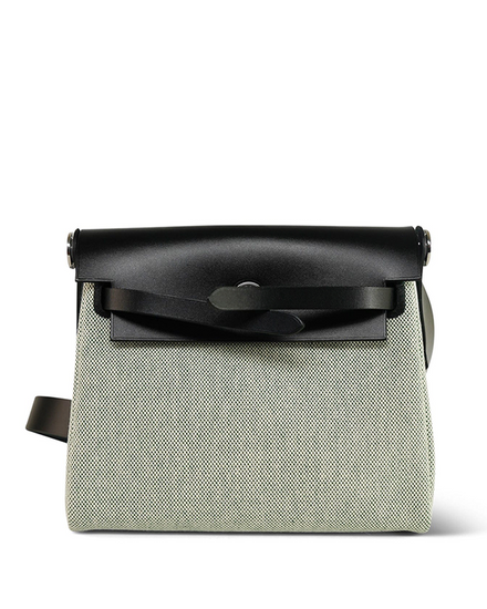 2025 Hermès Herbag Zip 20 Small Green Canvas Palladium Hardware Leather Strap (Shoulder Bag)