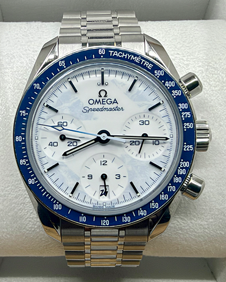 2026 Omega Speedmaster 38' "Milano Cortina" 38MM White Dial Steel Bracelet (522.30.38.50.04.001)