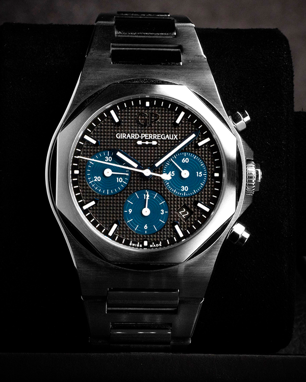 2026 Girard Perregaux Laureato 42MM Black Dial Steel Bracelet (81020-11-631-11A)
