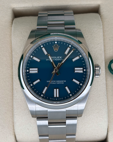 2025 Rolex Oyster Perpetual 41MM Blue Dial Oyster Bracelet (134300)