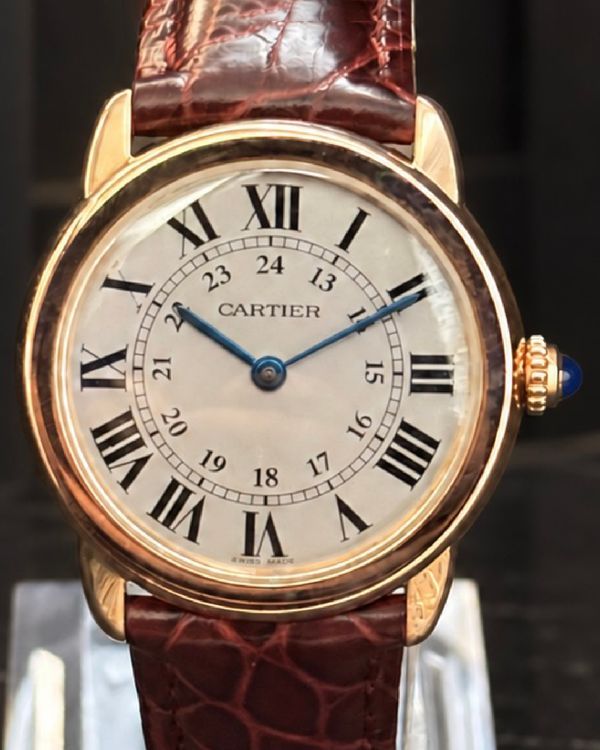 2019 Cartier Ronde De Cartier Solo 29MM Quartz Silver Dial Leather Strap (W6701007)