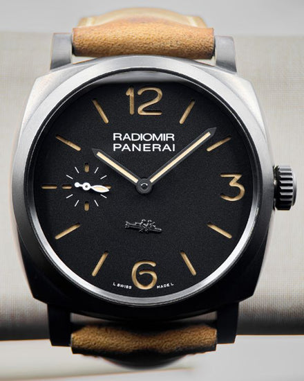 No Reserve - 2013 Panerai Radiomir 1940 Paneristi Forever S.E. 47MM Black Dial Leather Strap (PAM00532)