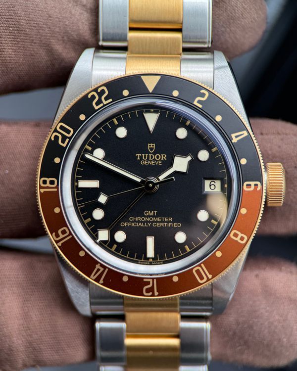 2022 Tudor Black Bay S&G GMT "Rootbeer" 41MM Black Dial Two-Tone Bracelet (79833MN)