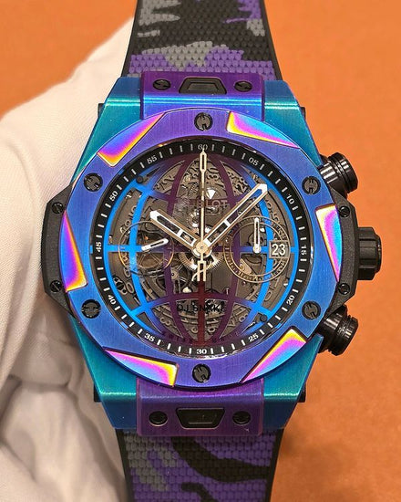 2021 Hublot Big Bang 45MM Skeleton Dial Rubber Strap (411.NN.0179.RX.DJS21)