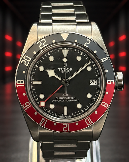 No Reserve - 2019 Tudor Black Bay GMT "Pepsi" 41MM Black Dial Steel Bracelet (79830RB)