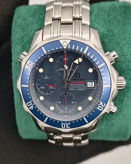 Omega Seamaster Diver 300M Chronograph 41.5MM Blue Dial Steel Bracelet (2225.80.00)