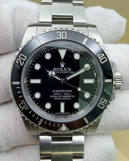 2016 Rolex Submariner No-Date 40MM Black Dial Oyster Bracelet (114060)