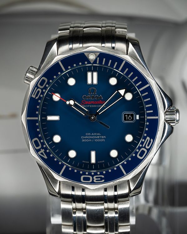 2019 Omega Seamaster Diver 300M 41MM Blue Dial Steel Bracelet (212.30.41.20.03.001)