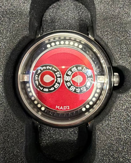 2026 MB&F MAD Edition 2 42MM Red Dial Leather Strap (M.A.D 2)