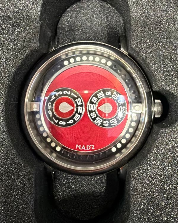 2026 MB&F MAD Edition 2 42MM Red Dial Leather Strap (M.A.D 2)