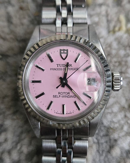Tudor Princess Oysterdate 22MM Aftermarket Pink Dial Steel Bracelet (92314)