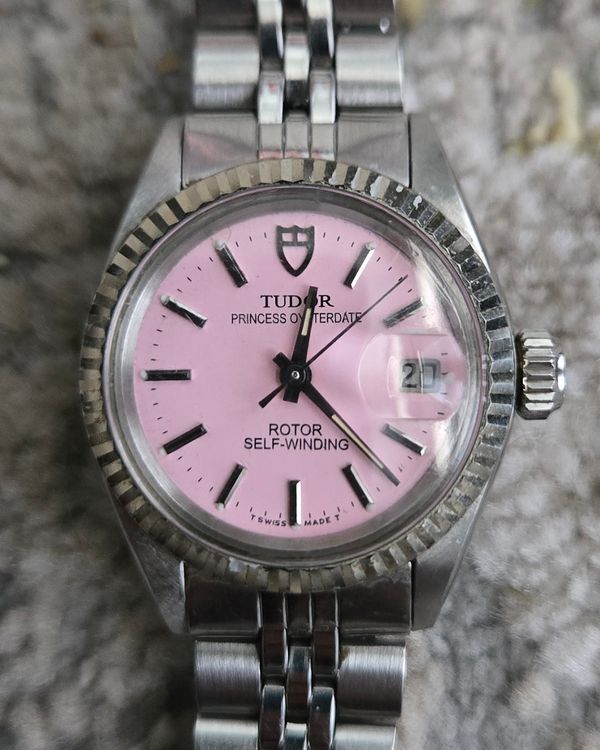 Tudor Princess Oysterdate 22MM Aftermarket Pink Dial Steel Bracelet (92314)