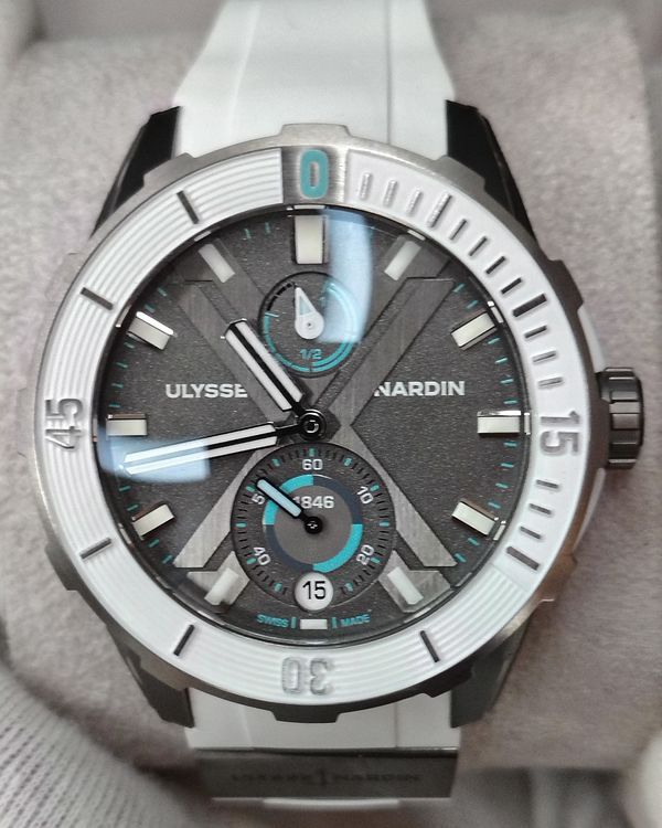2020 Ulysse Nardin Diver X Antarctica L.E. 44MM Grey Dial Rubber Strap (1183-170/90-ANT)