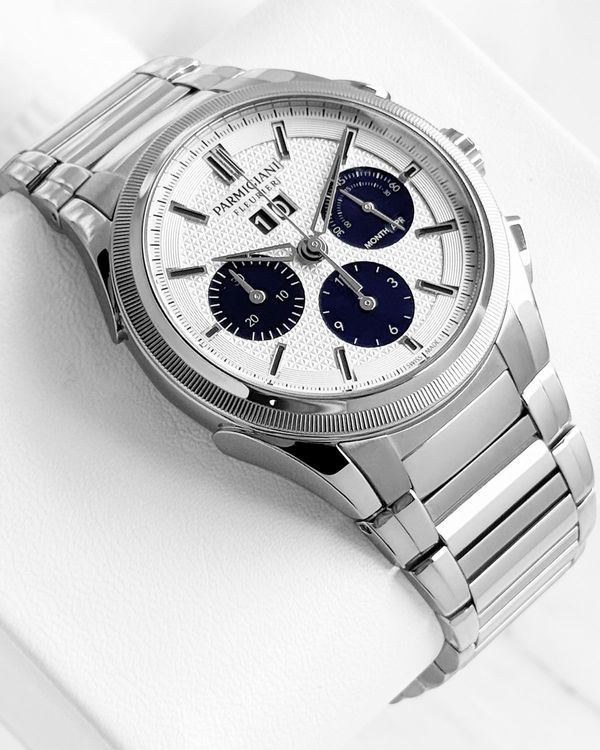 2022 Parmigiani Fleurier Tonda Chronograph GT "Panda" 42MM Silver Dial Steel Bracelet (PFC906-0000140-B00182)