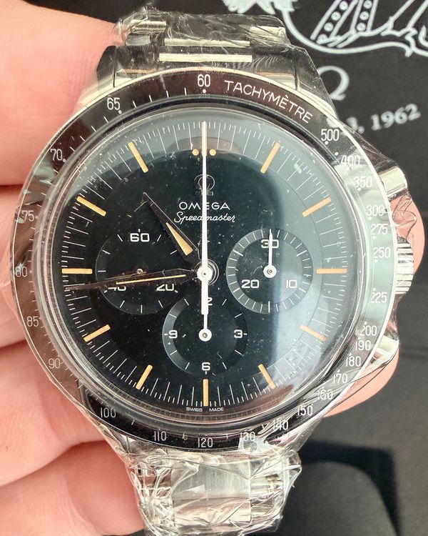 2024 Omega Speedmaster Anniversary Series "The First Omega In Space" 39.7MM Blue Dial Steel Bracelet (310.30.40.50.06.001)