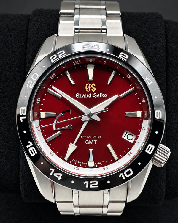 2024 Grand Seiko Sport GMT "Morning Grow of Hotaka Peaks" L. E. 40.5MM Red Dial Steel Bracelet (SBGE305)