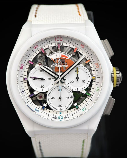 2022 Zenith Defy El Primero 44MM White Dial Rubber Strap (49.9010.9004/01.R947)
