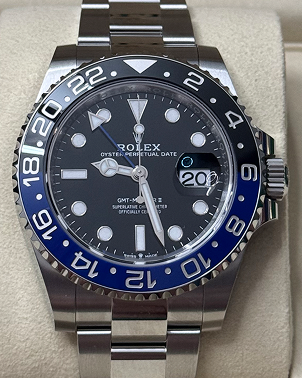 2026 Rolex GMT-Master II "Batman" 40MM Black Dial Oyster Bracelet (126710BLNR)