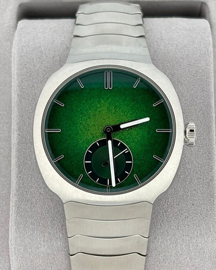 2026 H. Moser & Cie Streamliner 39MM Green Dial Steel BRacelet (6500-1201)