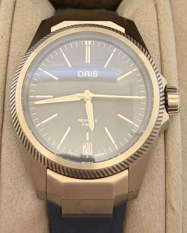 2026 Oris ProPilot X Calibre 400 39MM Blue Dial Rubber Strap (01 400 7778 7155)