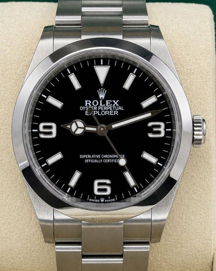 No Reserve - 2026 Rolex Explorer 40MM Black Dial Oyster Bracelet (224270)