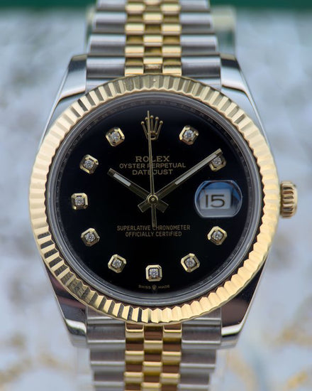 2016 Rolex Datejust 41MM Black Dial Two-Tone Jubilee Bracelet (126333)