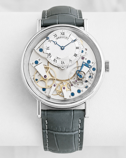 2024 Breguet Tradition 40MM Skeleton Dial Leather Strap (7057BB/11/9W6)
