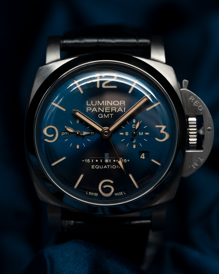 2019 Panerai Luminor Equation of Time GMT L.E. 47MM Blue Dial Leather Strap (PAM00670)