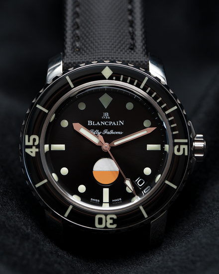 2018 Blancpain Fifty Fathoms Mil-Spec L.E. 40.3MM Black Dial Textile Strap (5008-1130-B52A)