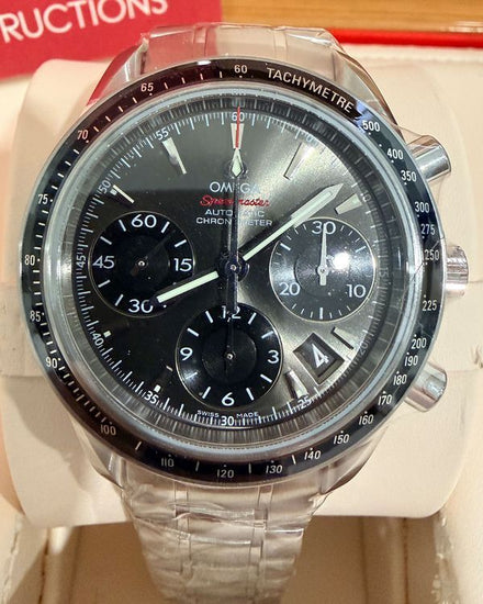 2019 Omega Speedmaster Date 40MM Grey Dial Steel Bracelet (323.30.40.40.06.001)