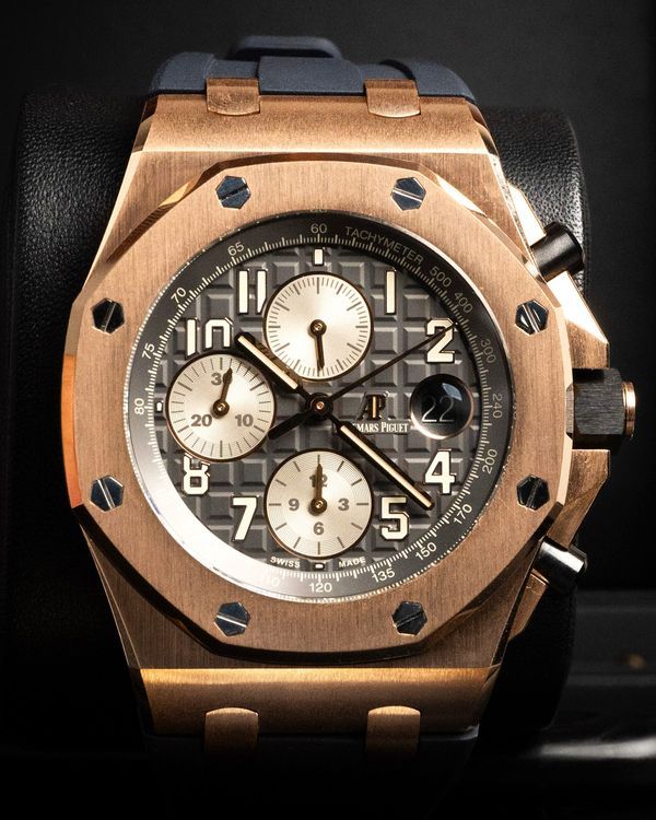 2018 Audemars Piguet Royal Oak Offshore Chronograph "Half Brick" 42MM Grey Dial Rubber Strap (26470OR.OO.A125CR.01)