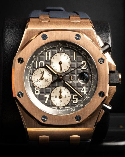 2018 Audemars Piguet Royal Oak Offshore Chronograph "Half Brick" 42MM Grey Dial Rubber Strap (26470OR.OO.A125CR.01)