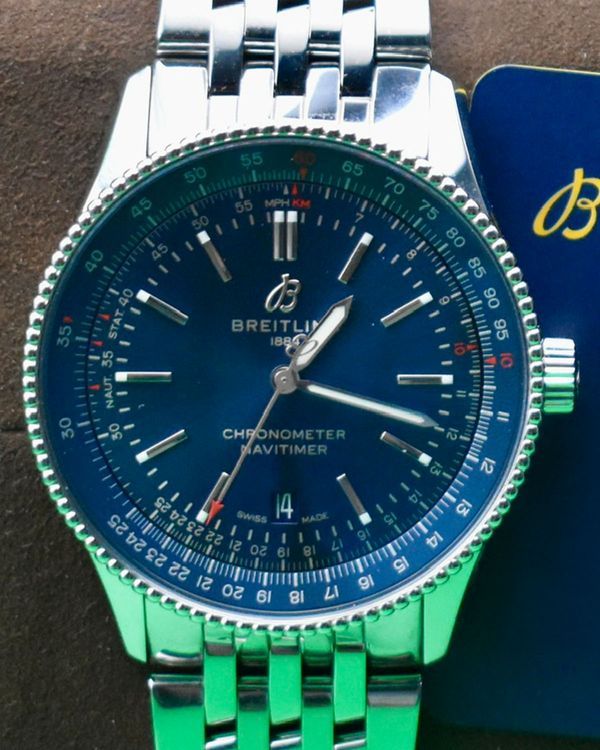 2022 Breitling Navitimer 41MM Blue Dial Steel Bracelet (A17326161C1A1)