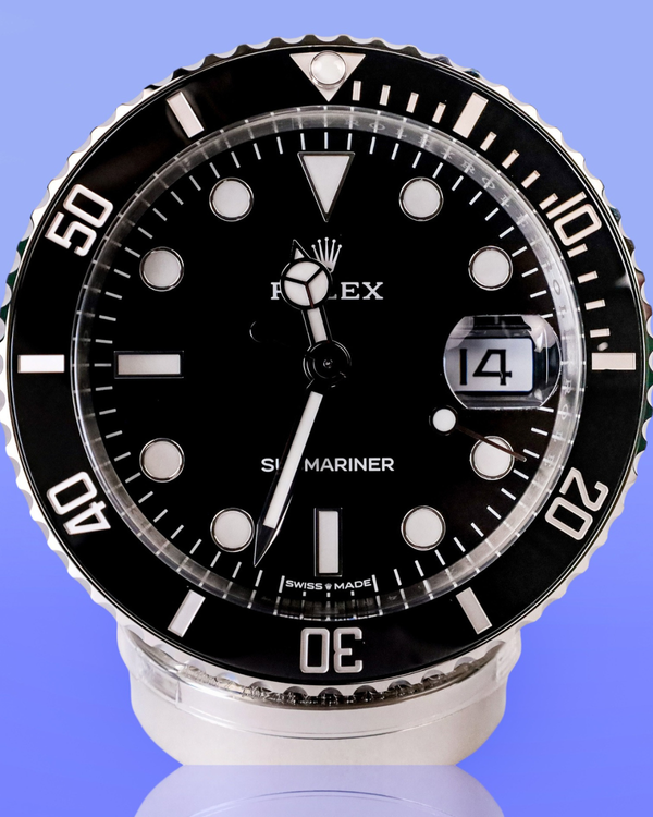 2026 Rolex Submariner Date Desk Clock 80MM Quartz Black Dial (909010LN)