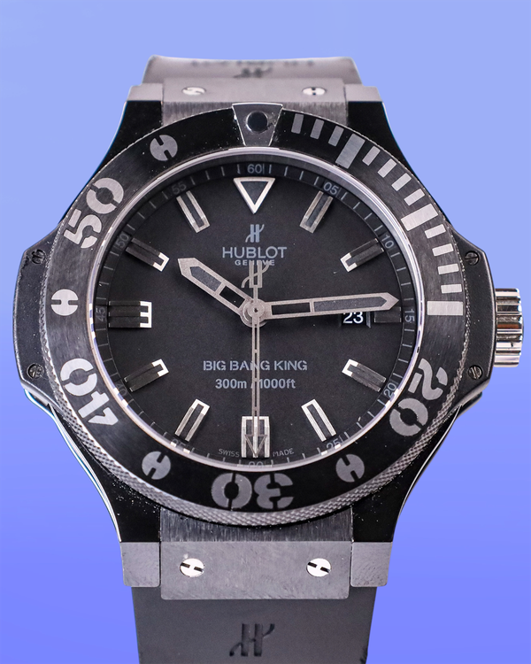 No Reserve - Hublot Big Bang Black Magic 48MM Black Dial Rubber Bracelet (322.CK.1140.RX)