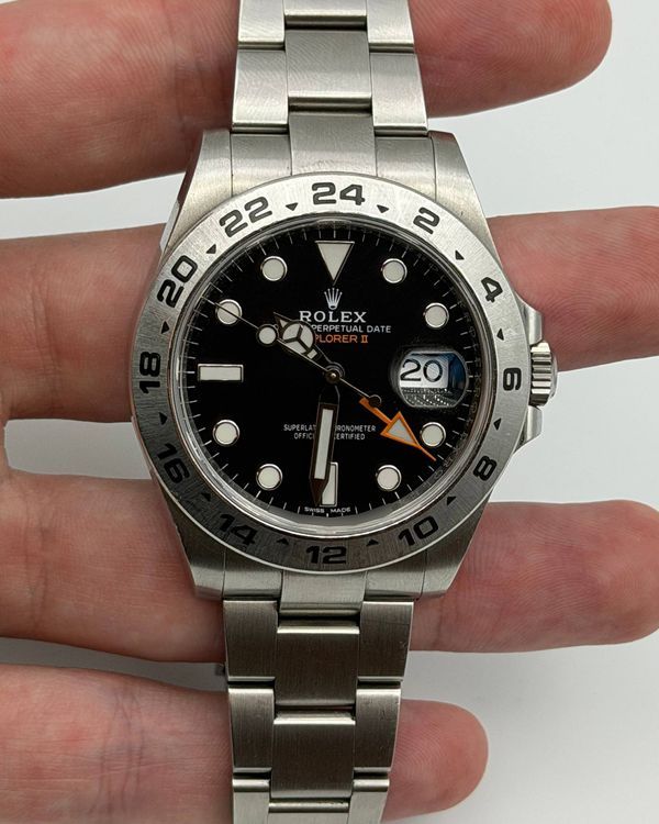 Rolex Explorer II 42MM Black Dial Oyster Bracelet (216570)