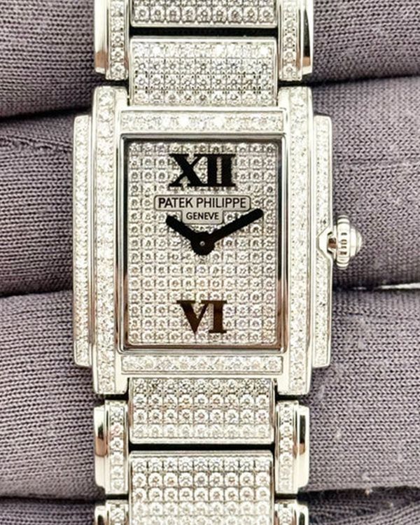 2010 Patek Philippe Twenty-4 26.3 MM Silver Dial White Gold Bracelet(4909/50G-001)