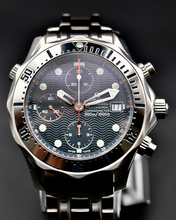 2006 Omega Seamaster 300M Chrono Diver 41.5MM Blue Dial Steel Bracelet (2598.80.00)