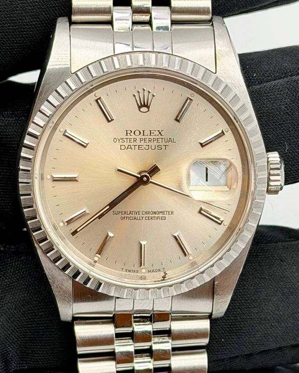 1991 Rolex Datejust 36MM Silver Dial Jubilee Bracelet (16220)