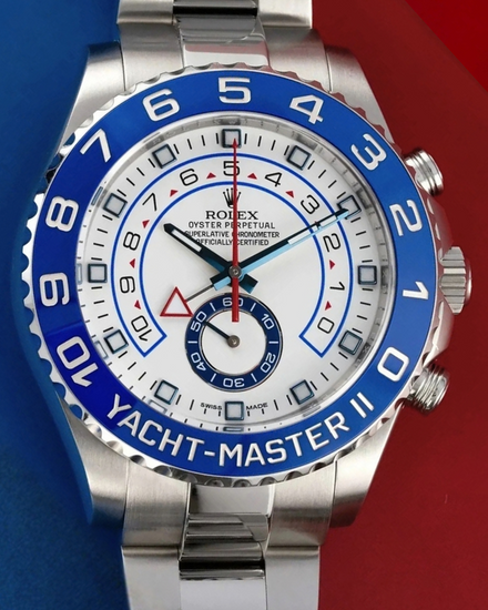 Rolex Yacht-Master II 44MM White Dial Oyster Bracelet (116680)