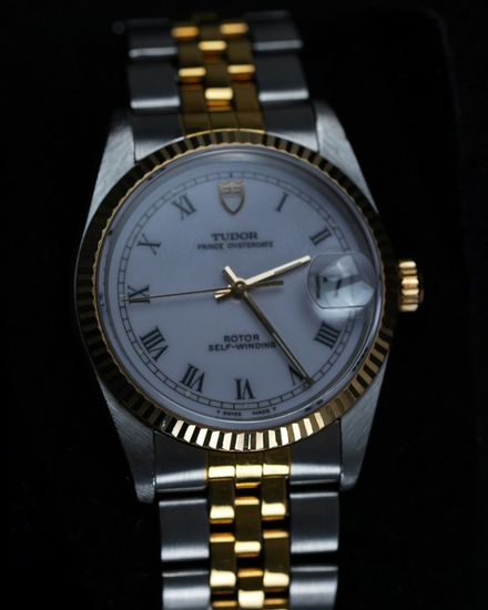 No Reserve - Tudor Prince Date 34MM Champagne Dial Two-Tone Bracelet (74033)