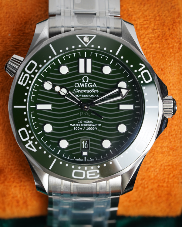 2026 Omega Seamaster Diver 300M "Seaweed" 42MM Green Dial Steel Bracelet (210.30.42.20.10.001)