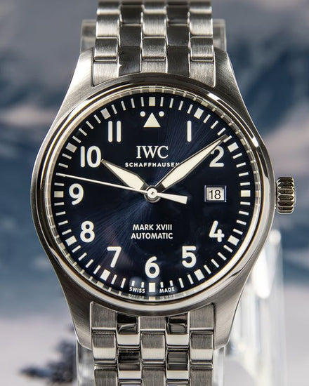 2021 IWC Schaffhausen Pilot Mark XVIII "Le Petit Prince" 40MM Blue Dial Steel Bracelet (IW327016)