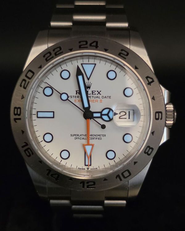 No Reserve -2024 Rolex Explorer II "Polar" 42MM White Dial Oyster Bracelet (226570)