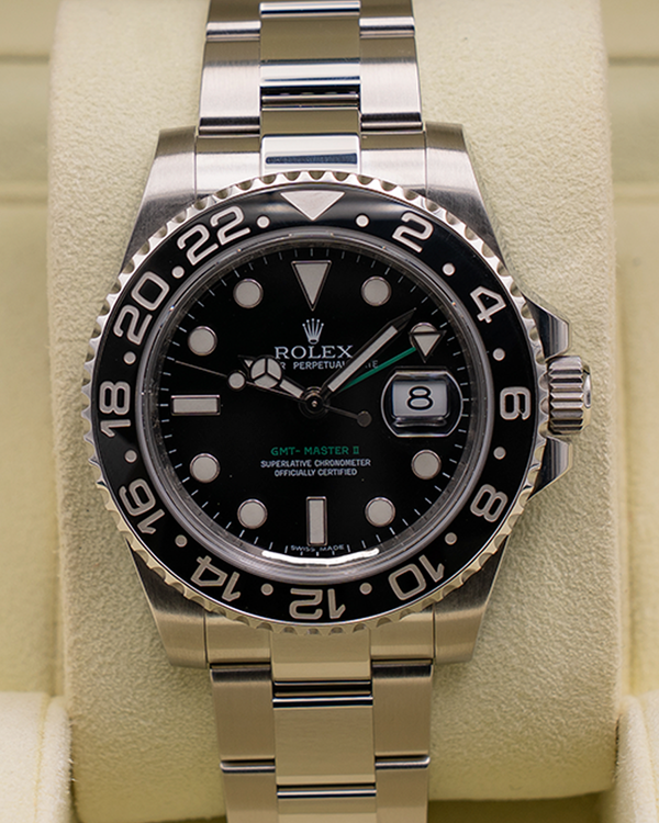2009 Rolex GMT-Master II 40MM Black Dial Oyster Bracelet (116710LN)