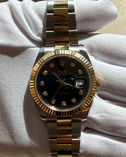 2020 Rolex Datejust 41MM Black Dial Two-Tone Oyster Bracelet (126333)