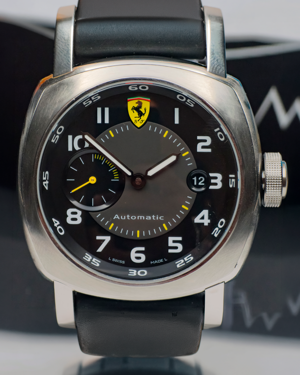 No Reserve - Panerai Ferrari Scuderia 45MM Black Dial Rubber Strap (FER00002)