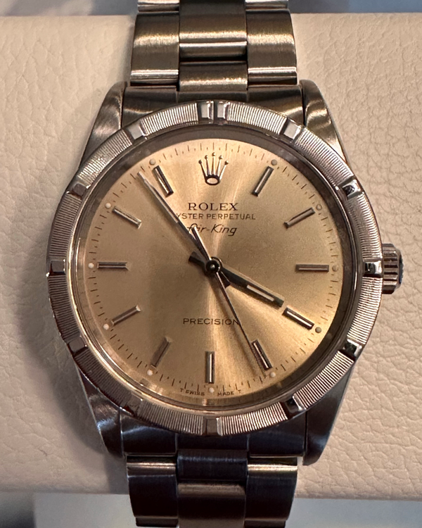 1994 Rolex Air-King 34MM Champgane Dial Oyster Bracelet (14010)